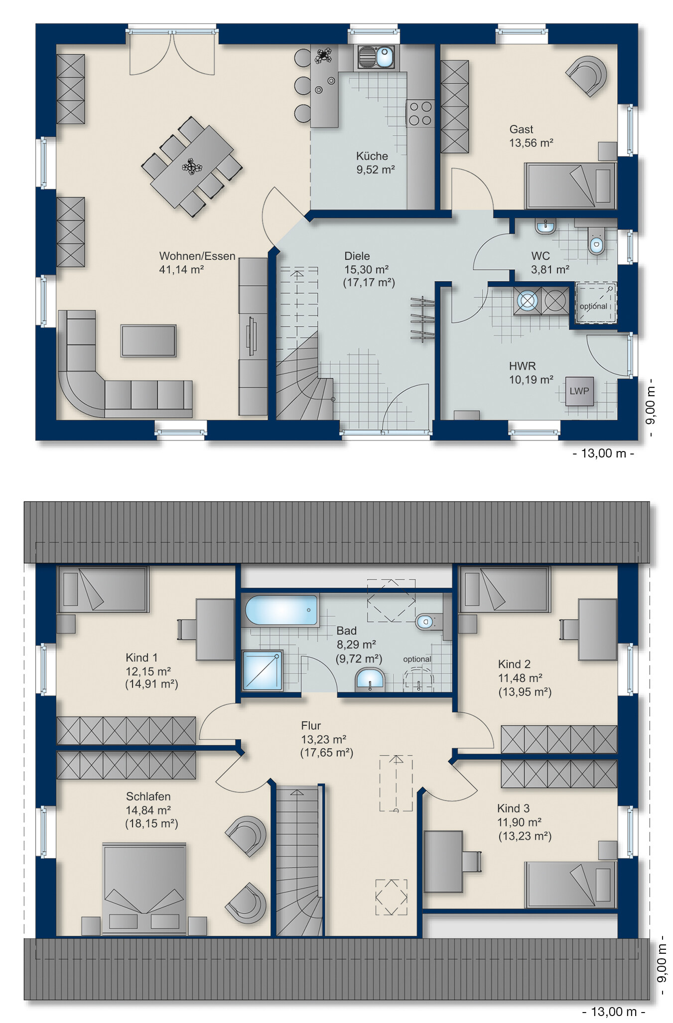 Grundriss Familienhaus 190