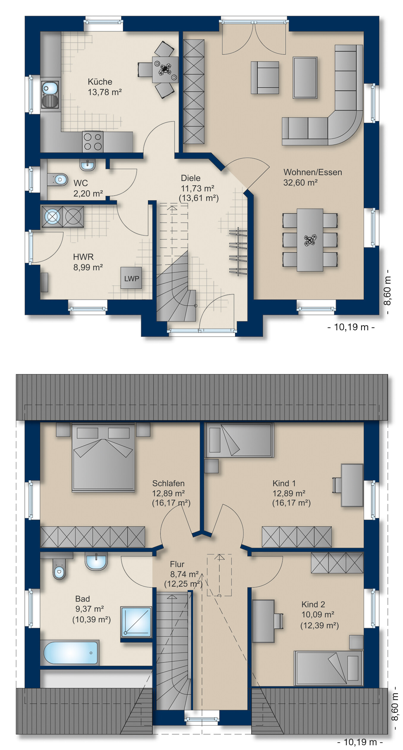 Grundriss Friesenhaus 145
