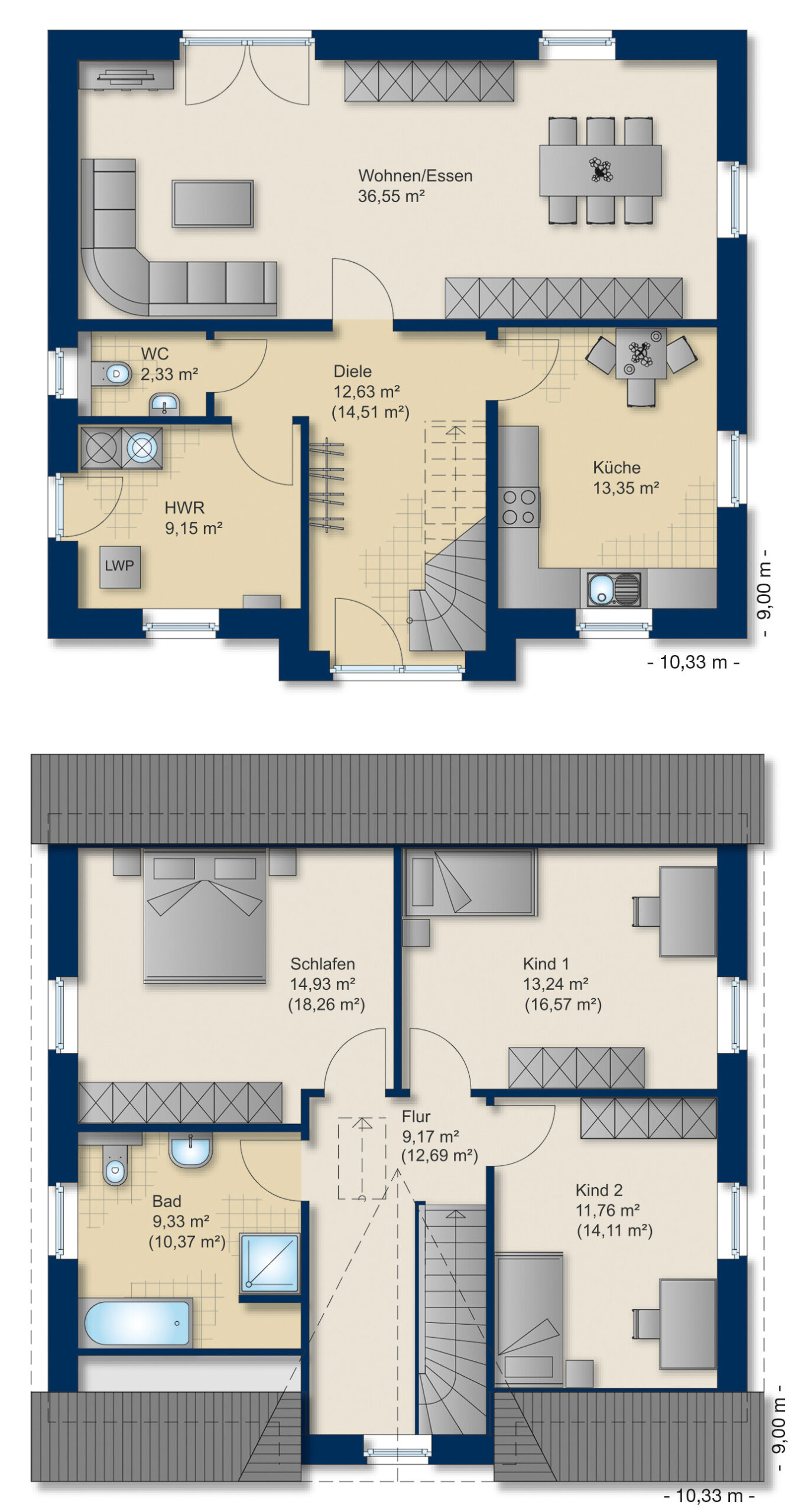 Grundriss Friesenhaus 155