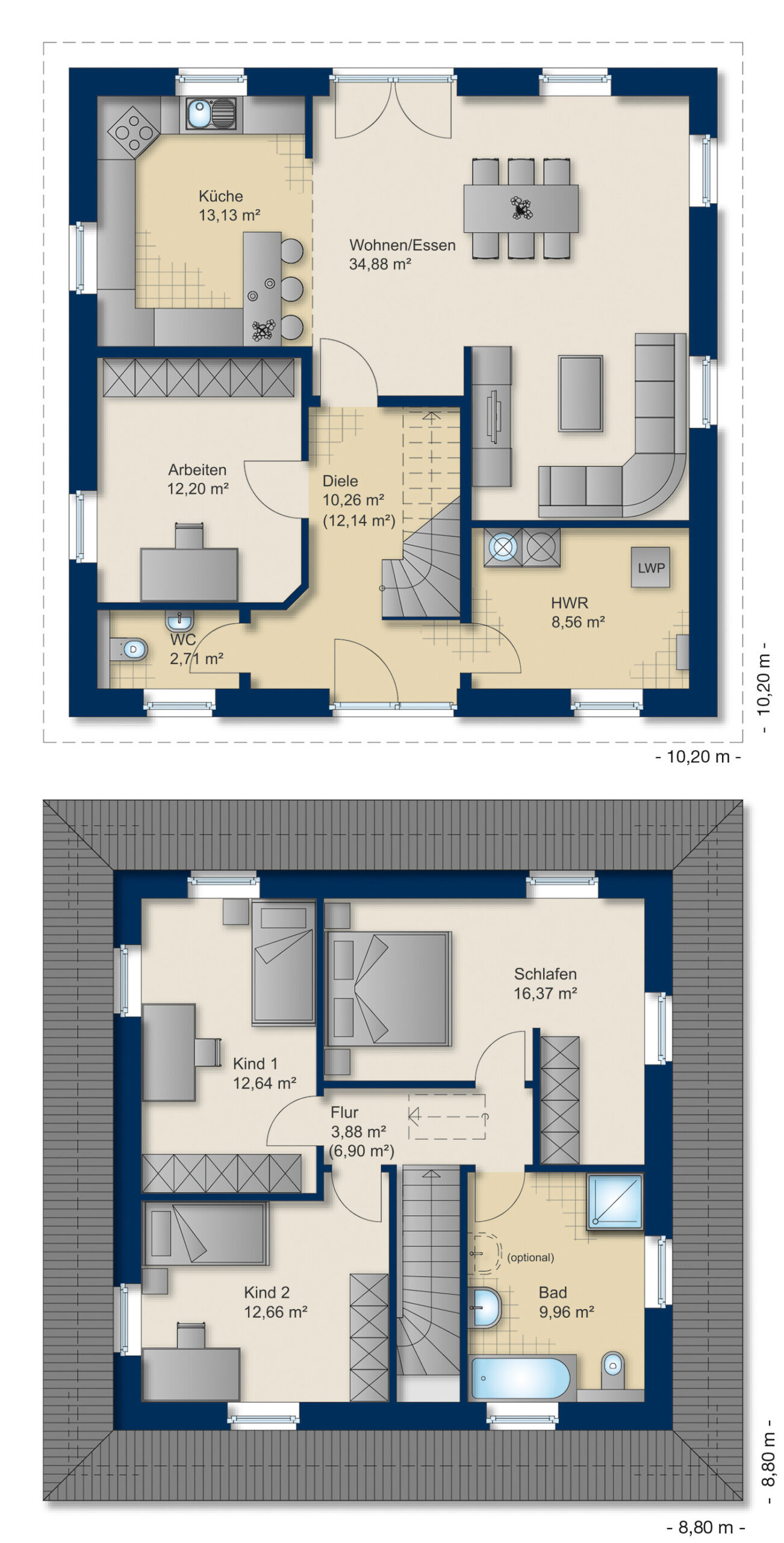 Grundriss Villa Toskana 150