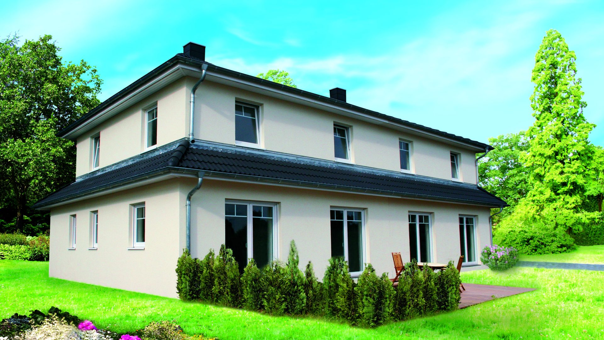Villa im Toskana-Stil Massivhaus Hamburg – 02